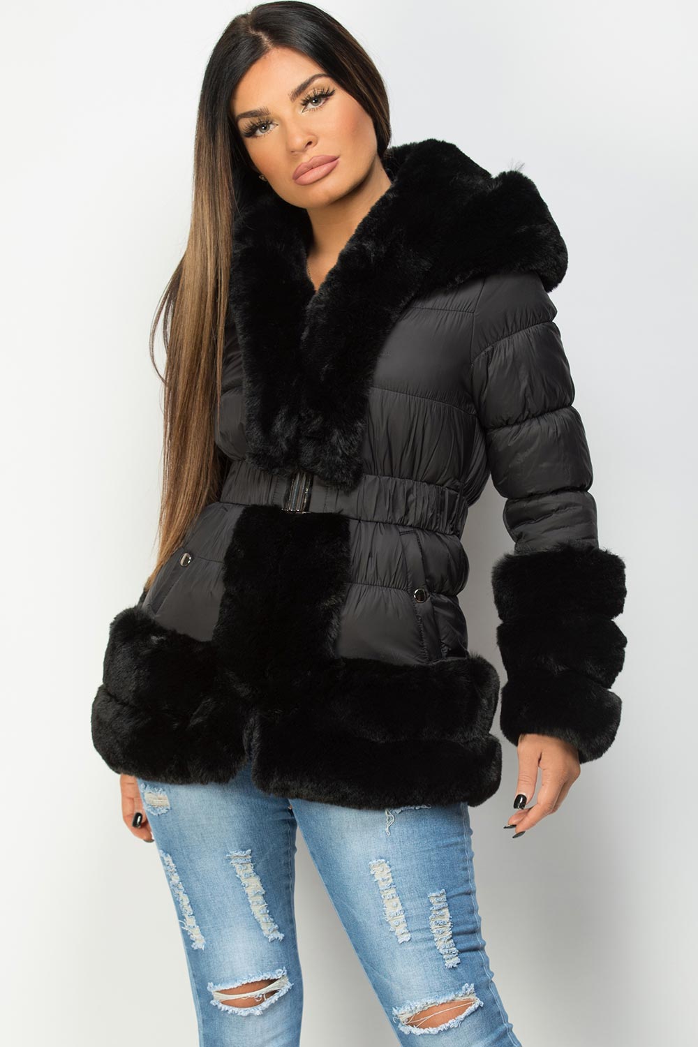 down jacket black