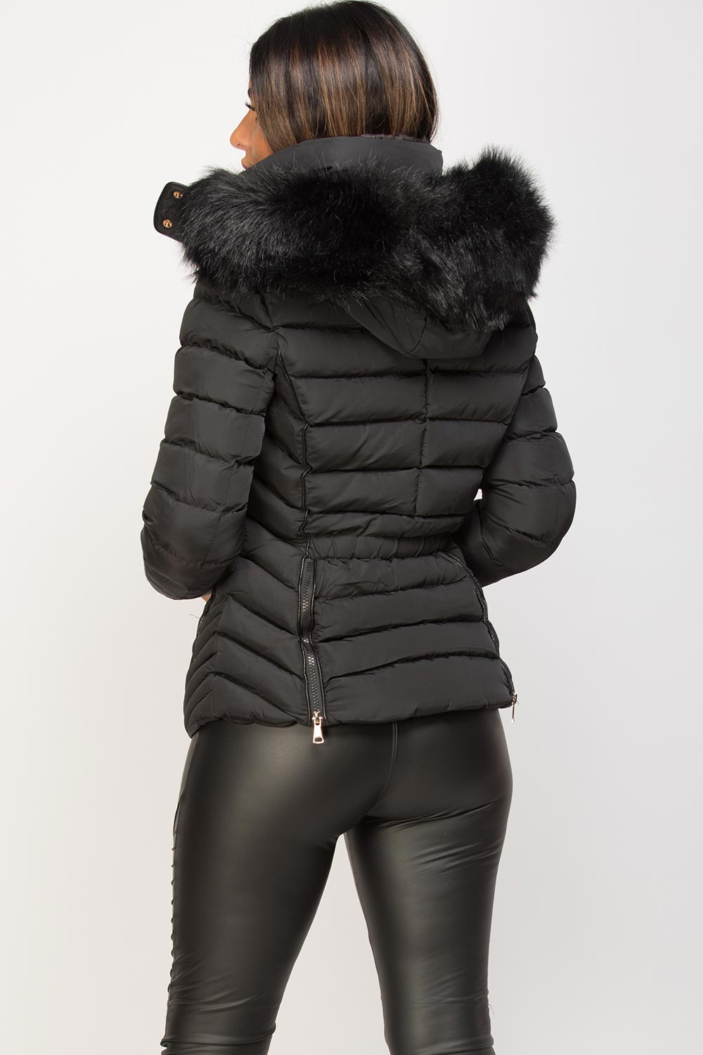 black padded jacket womens
