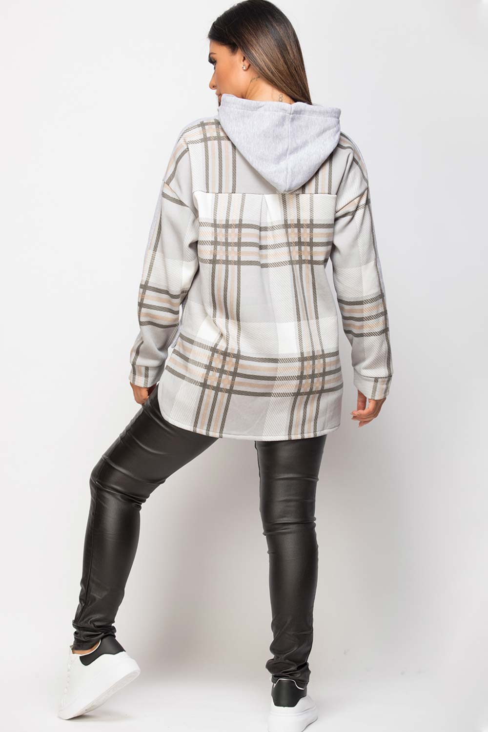 check back hoodie grey