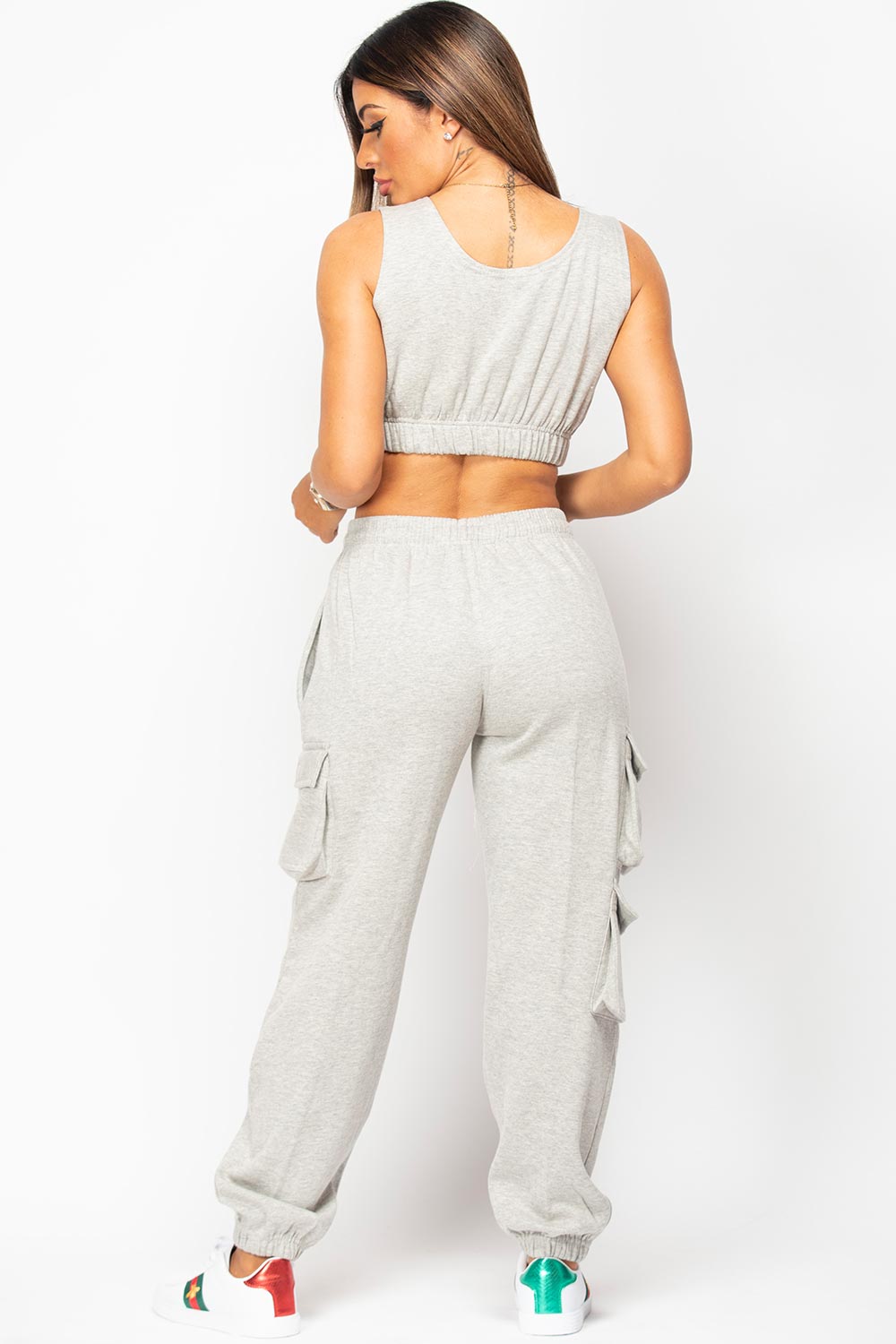 womens grey loungewear set