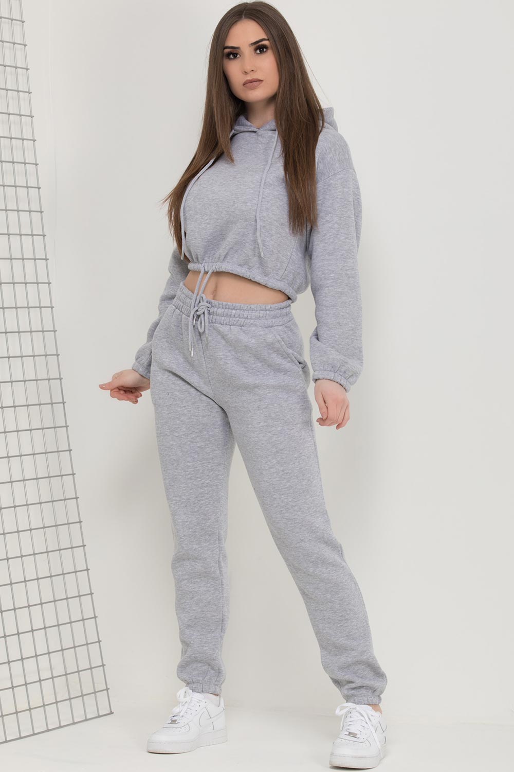 grey loungewear set womens