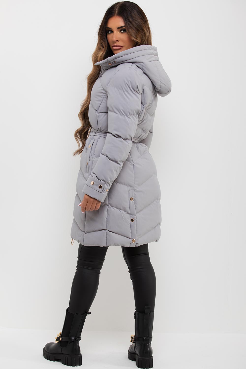 longline puffer coat