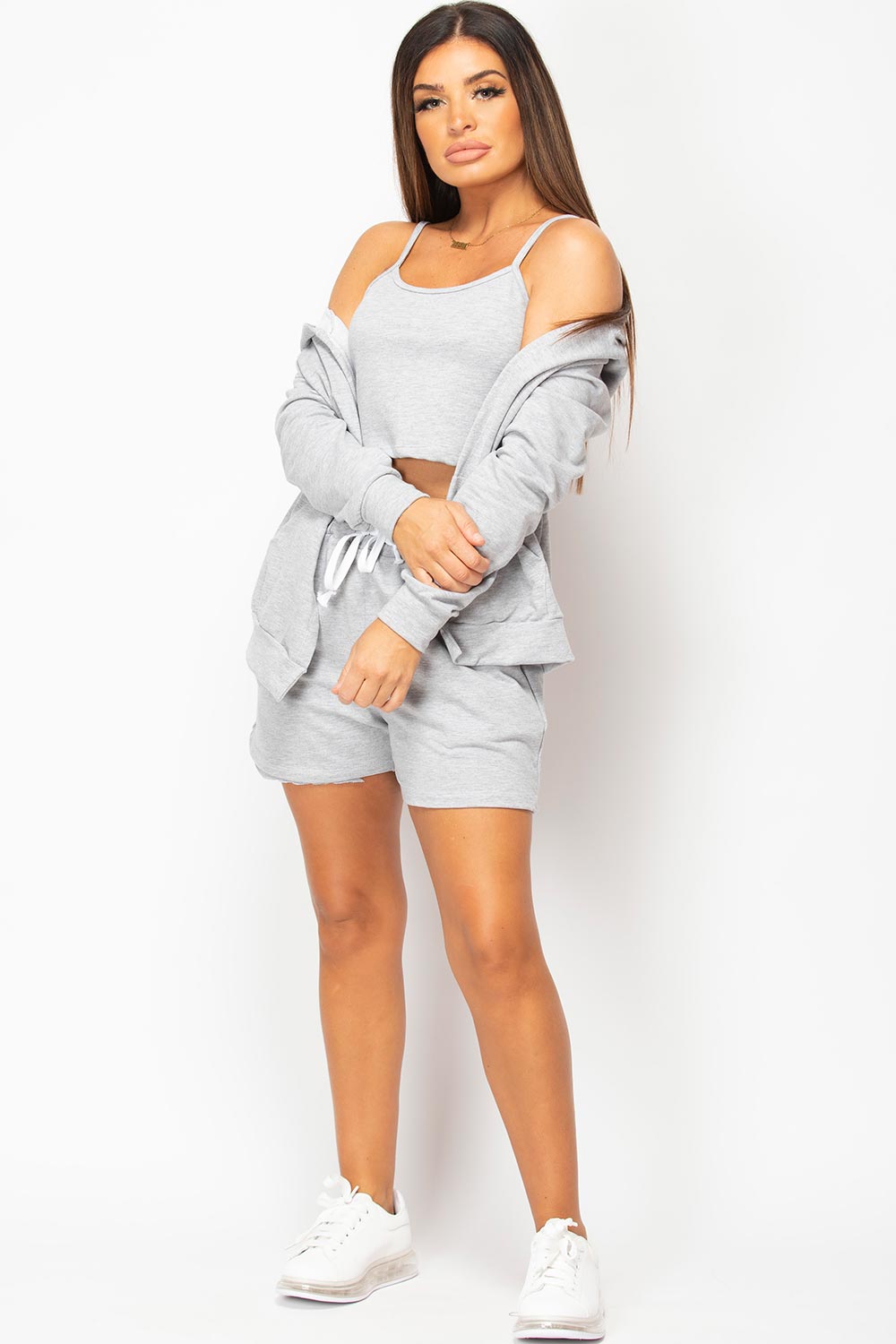 three piece lounge set grey