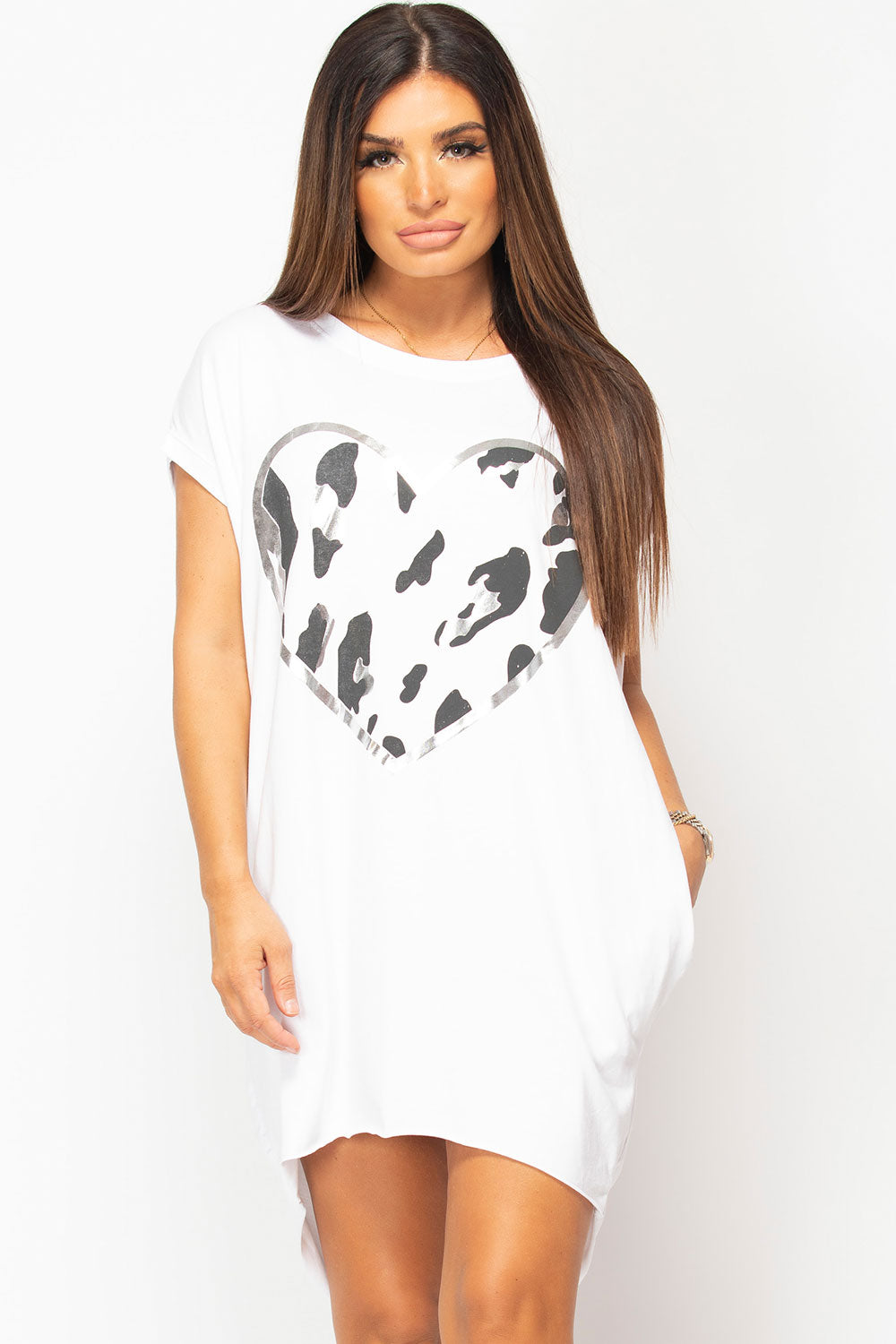 womens oversized t shirt white