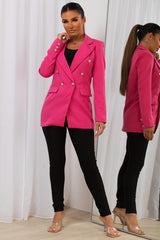 womens blazer jacket with gold buttons