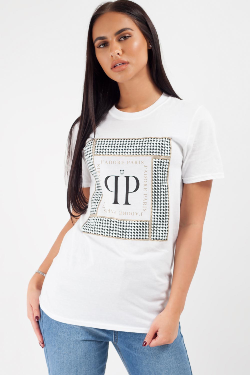 jadore paris t shirt white