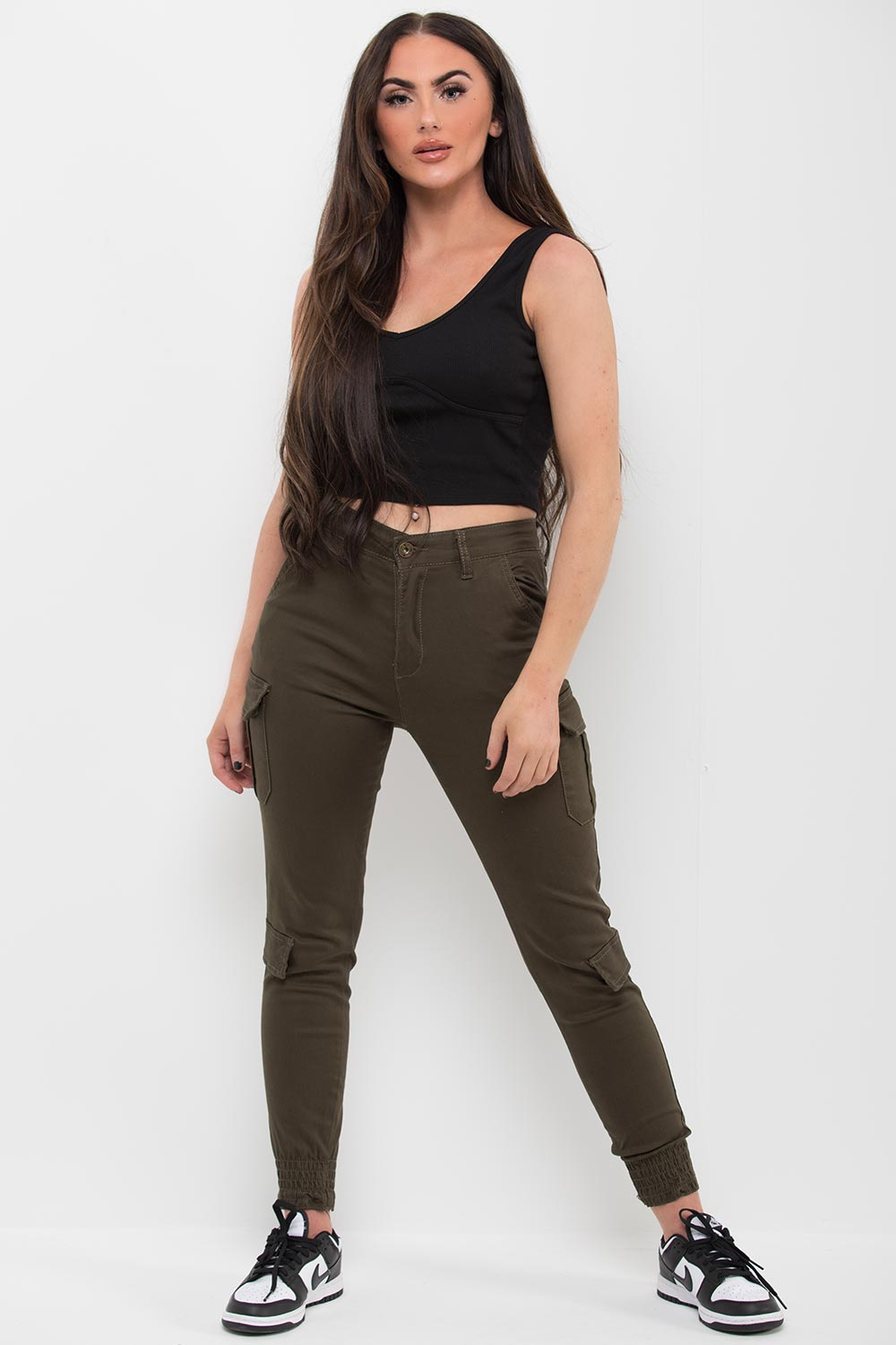 womens side pocket cargo pants