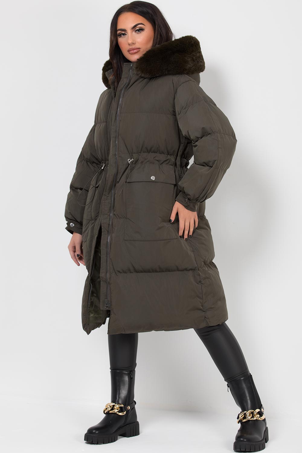 longline puffer jacket