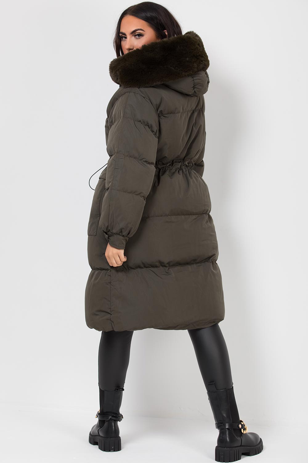 long padded coat womens