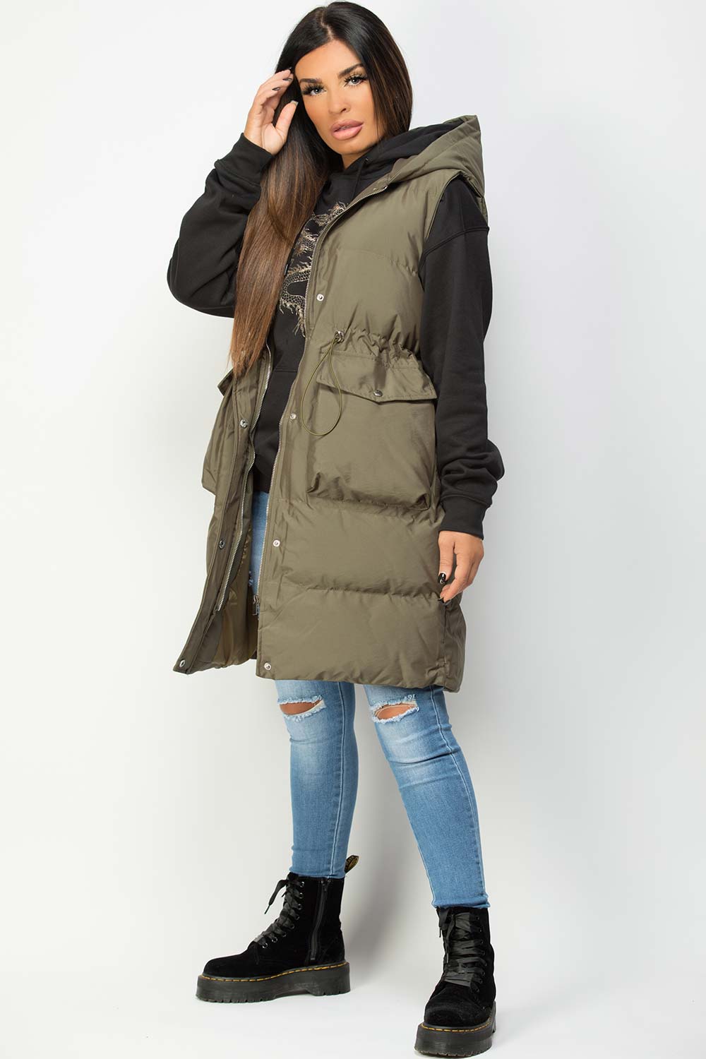 long gilet on sale uk