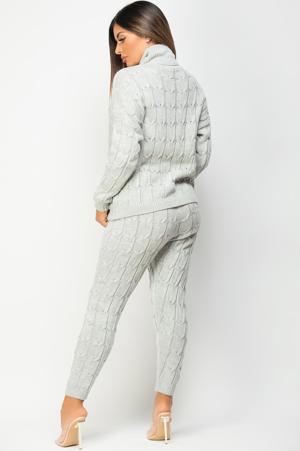 grey loungewear set womens
