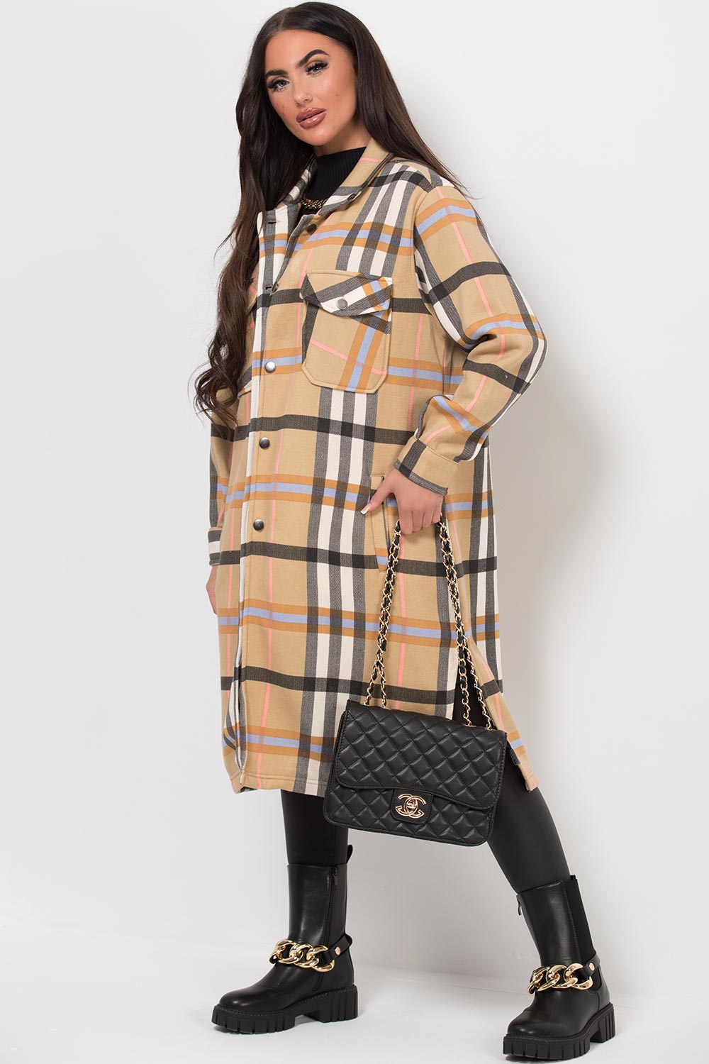 womens long shacket
