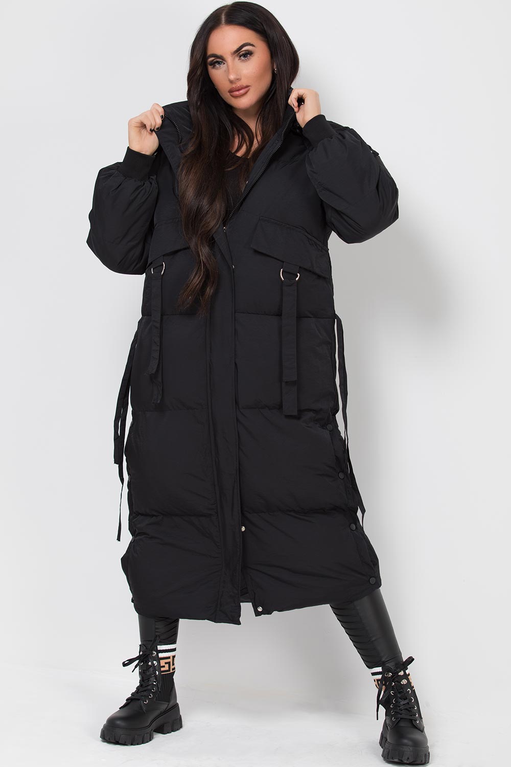 longline puffer jacket