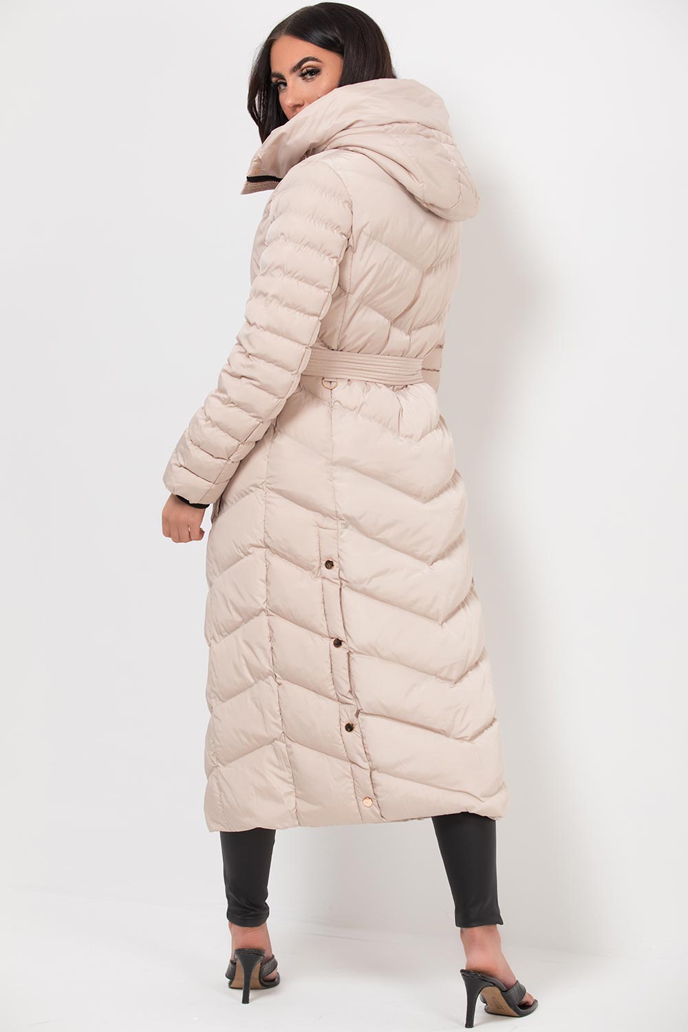 womens long puffer down coat