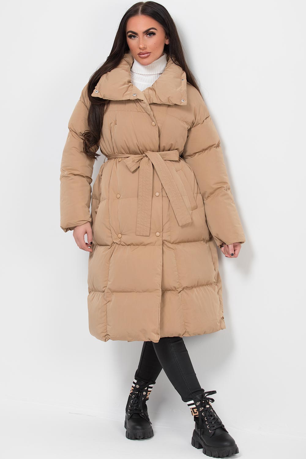 long padded coat womens