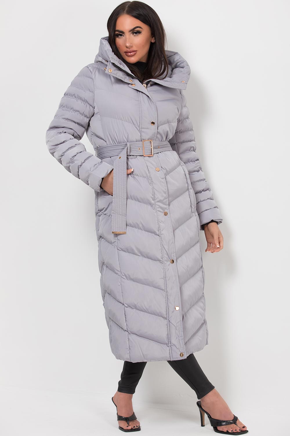 womens long puffer down coat