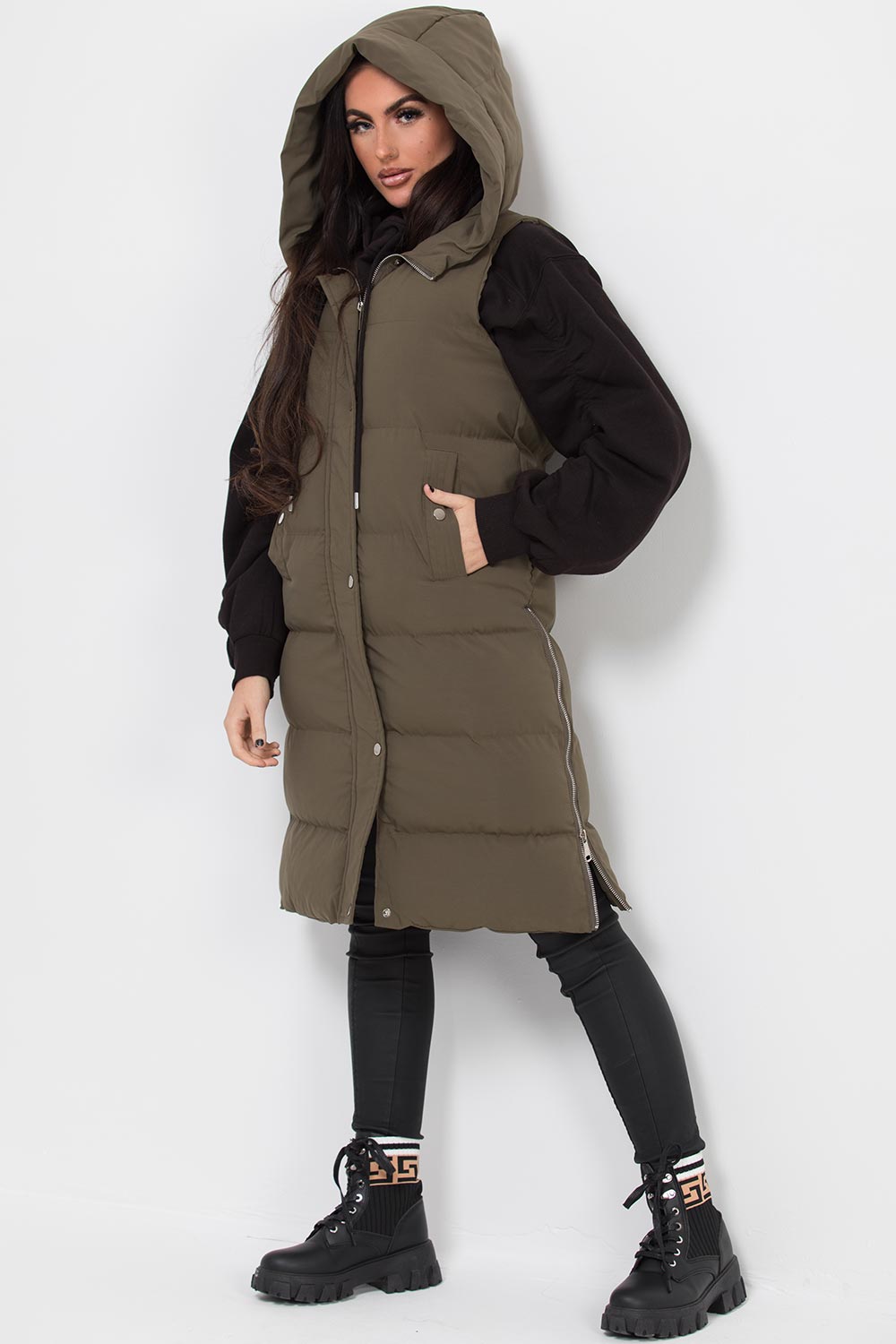 long gilet womens
