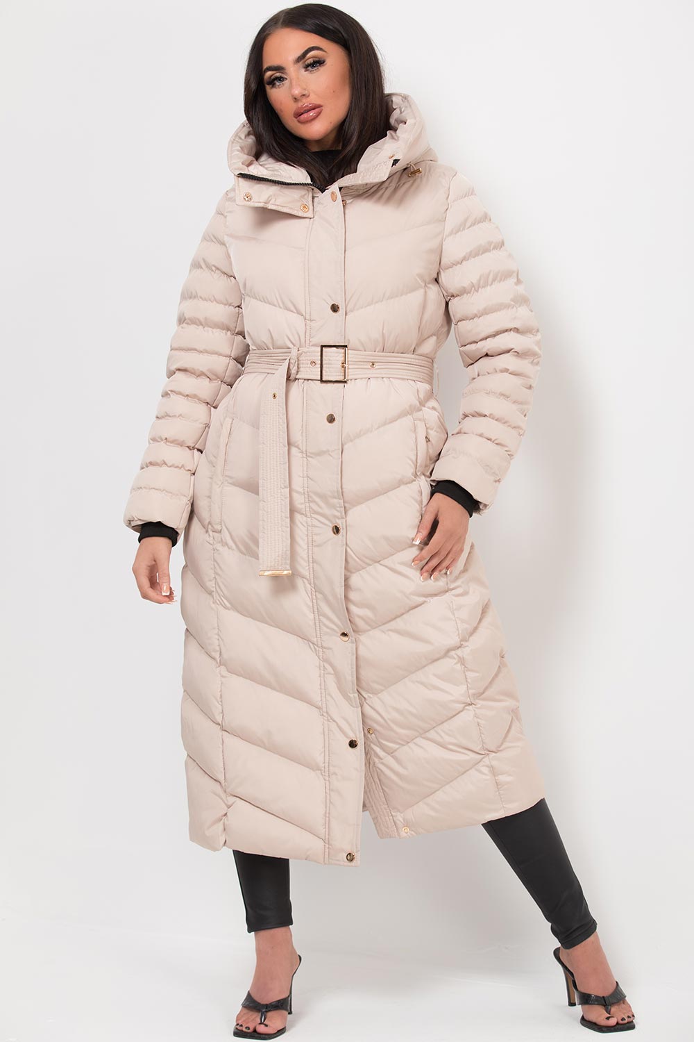 extra long padded coat