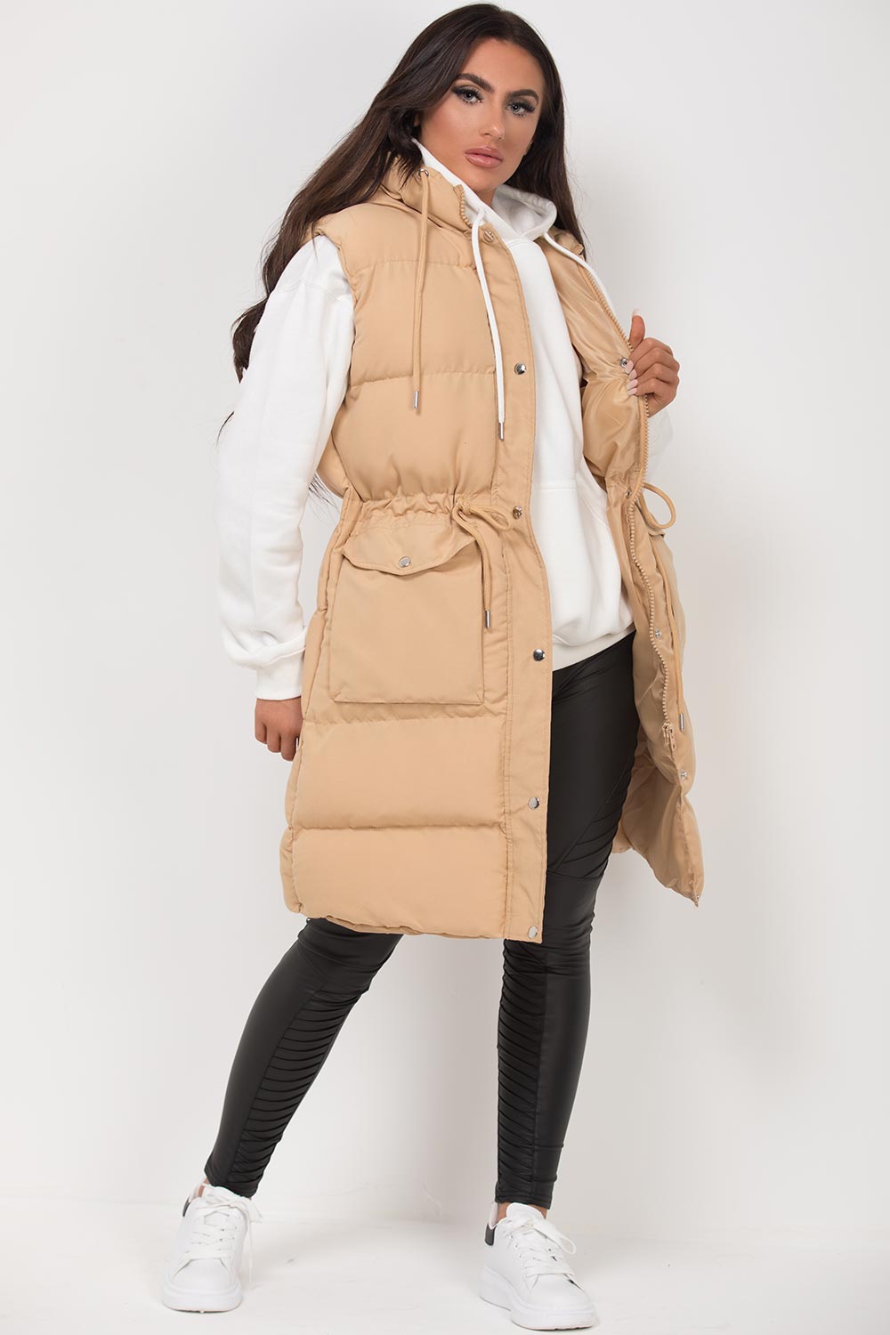 womens gilet longline uk