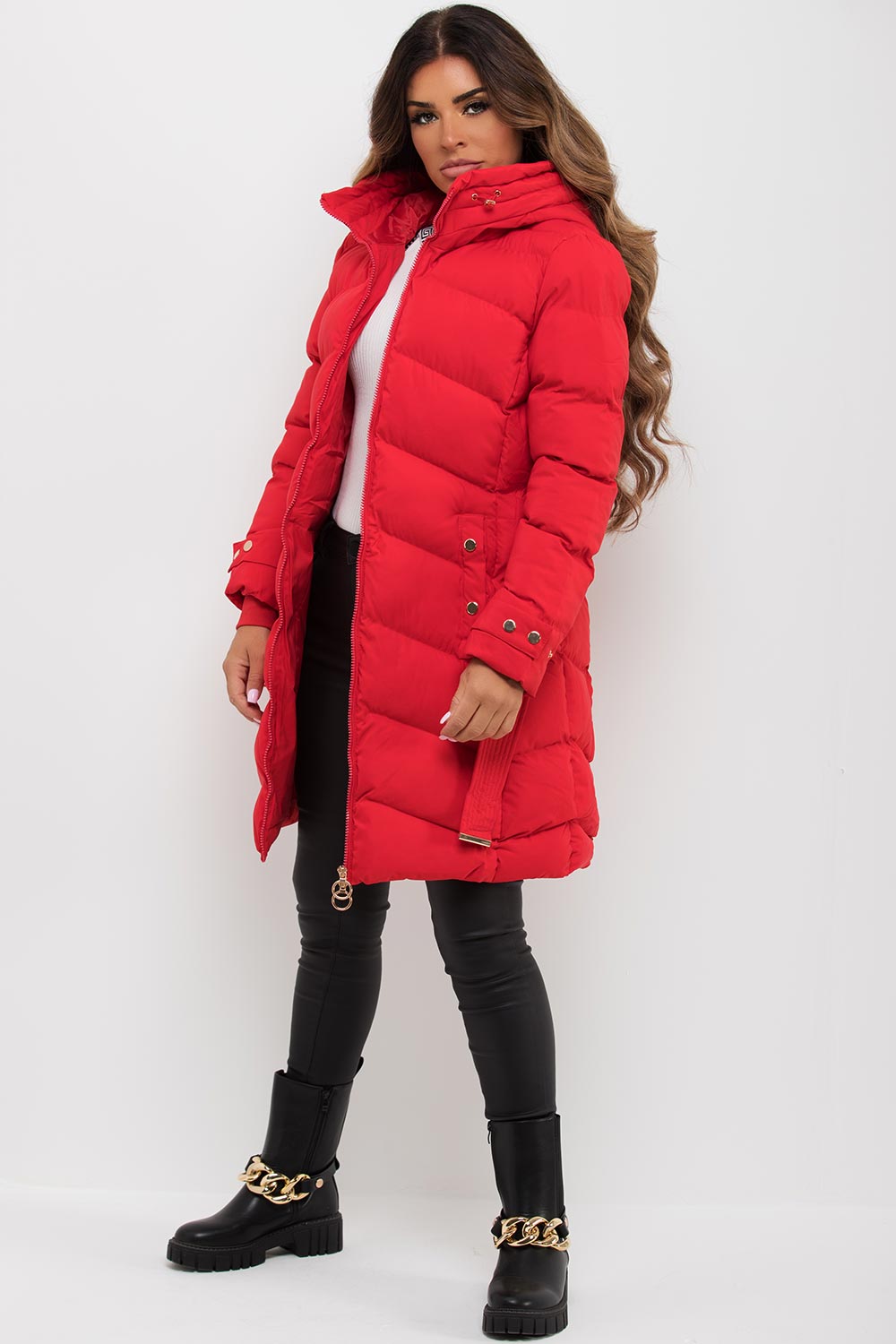 longline puffer jacket
