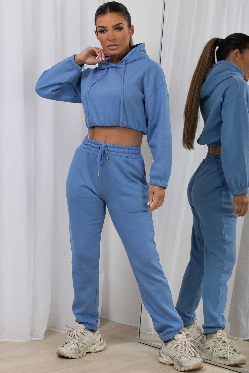 womens hooded loungewear set