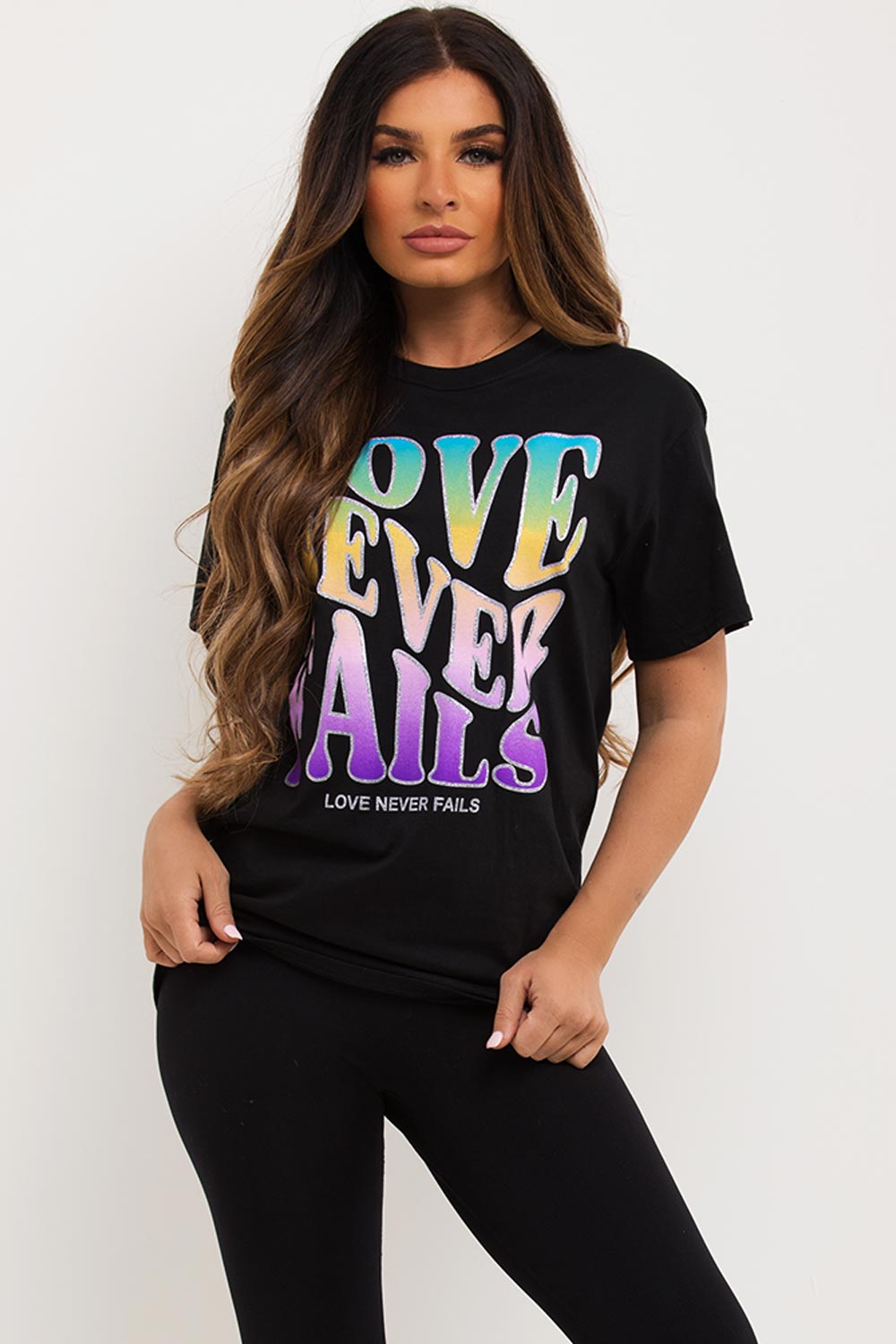 love never fails oversized t shirt