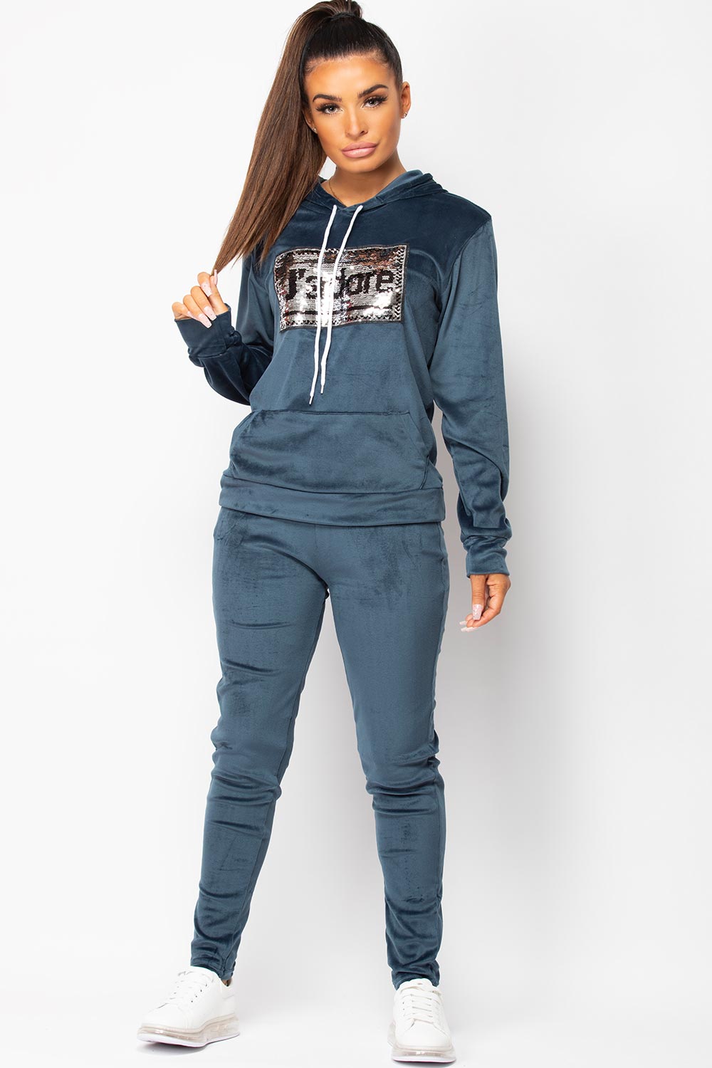 jadore sequin navy lounge set