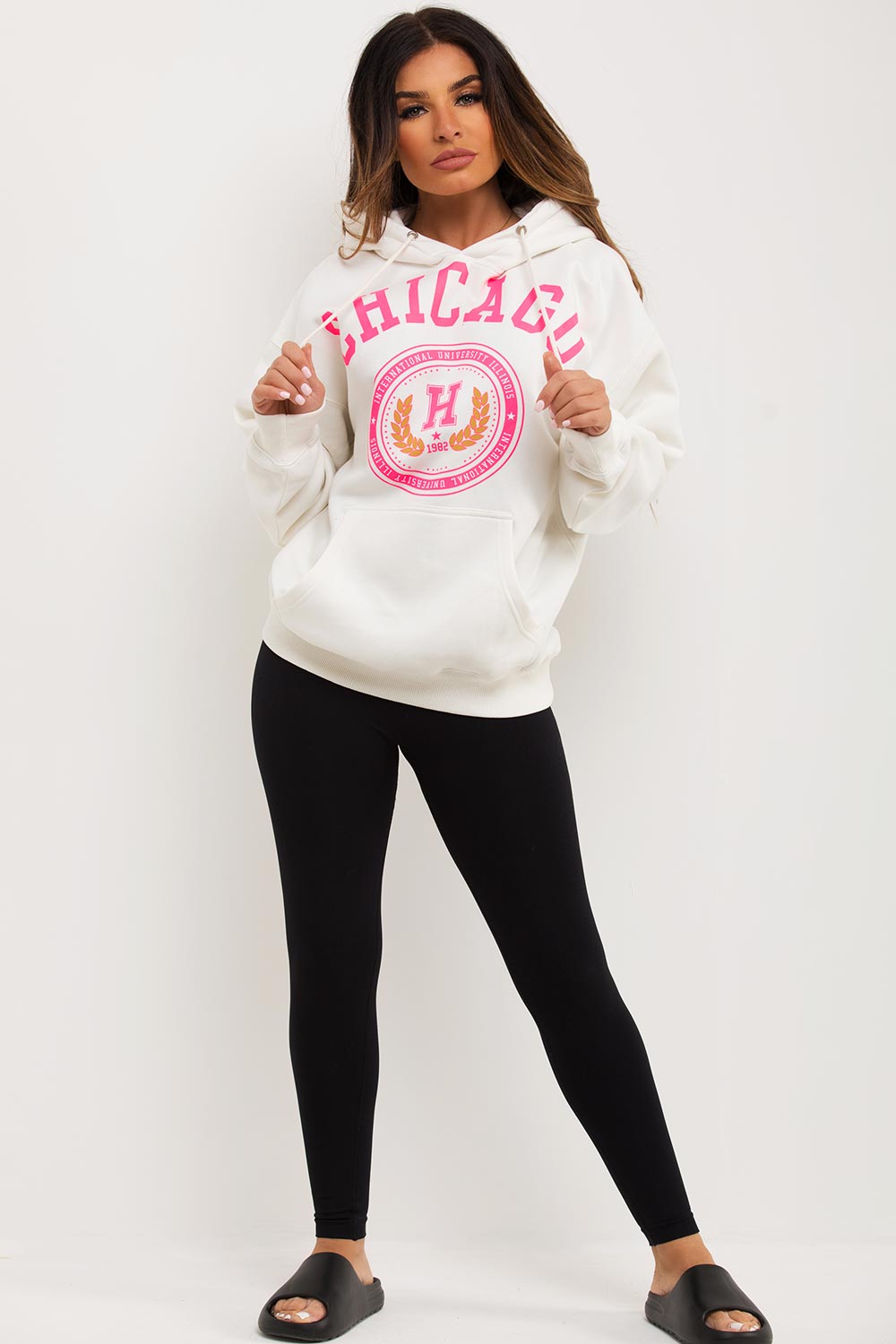 womens hoodie with chicago print