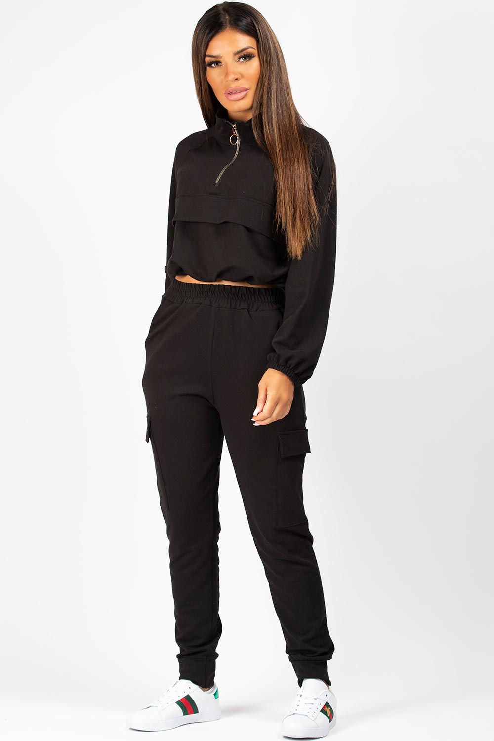 black lounge two piece set