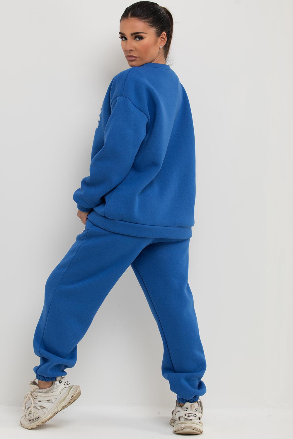 womens oversized loungewear set with all we need is love towelling