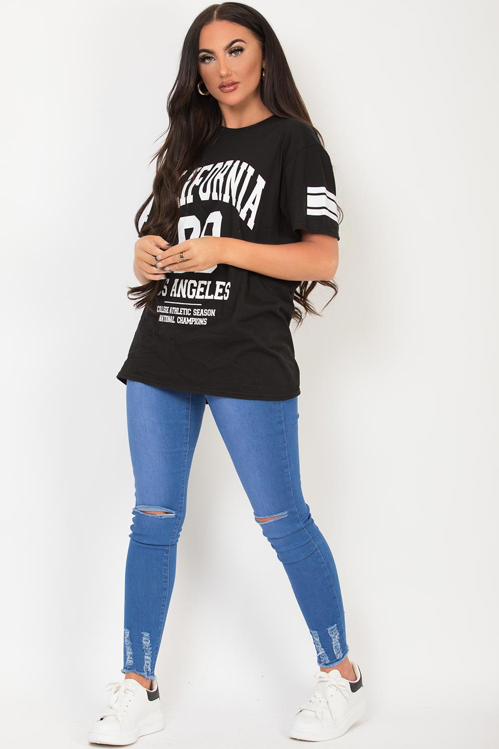 california 98 los angeles slogan t shirt womens