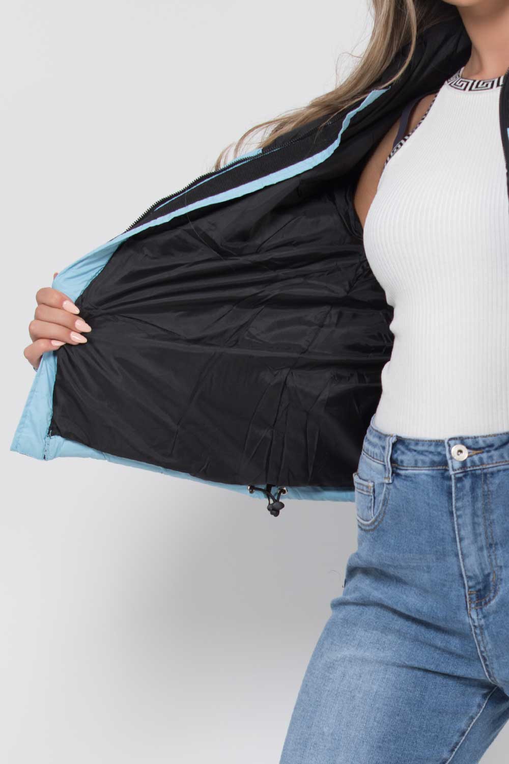 north face inspired puffer padded jacket