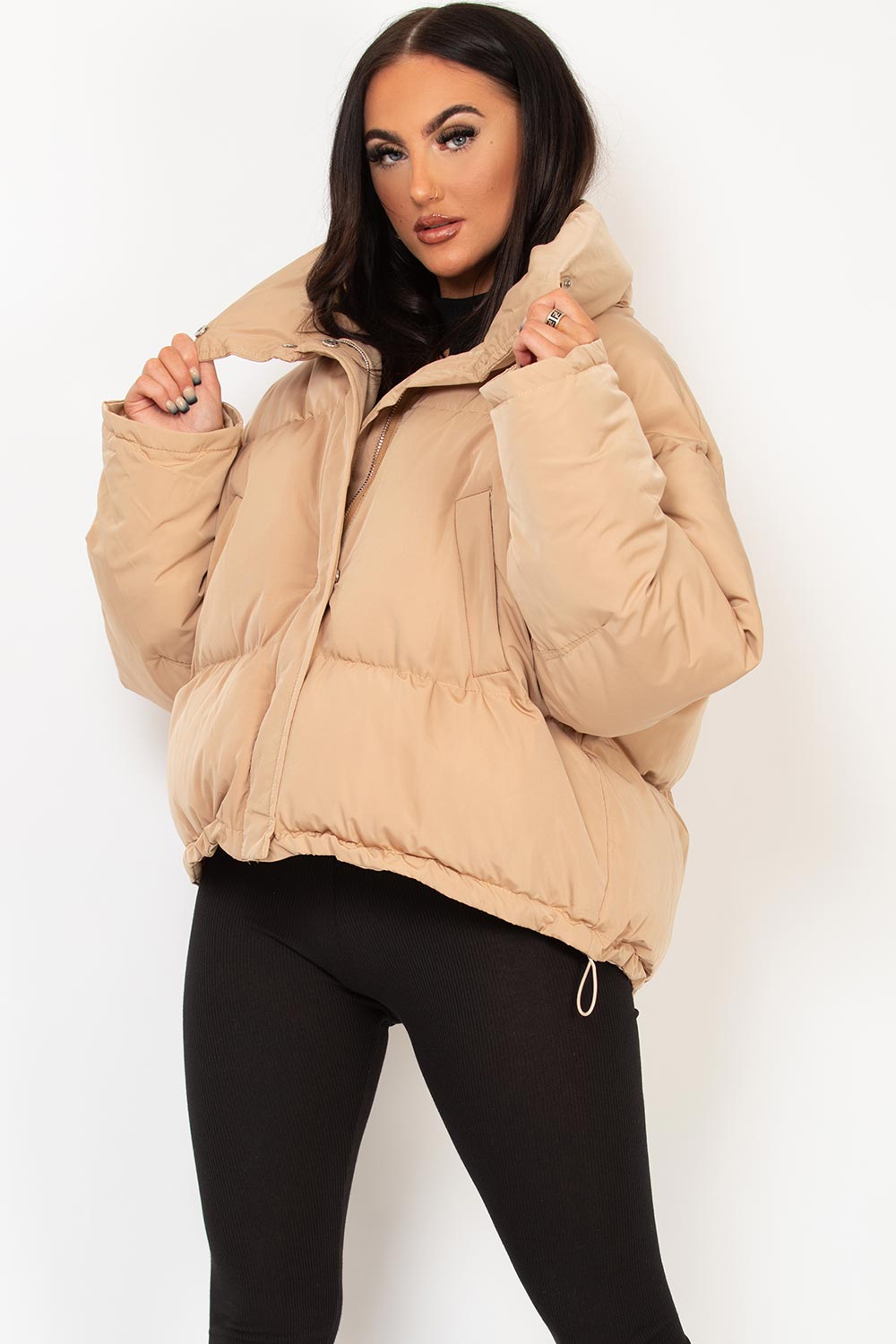 padded puffer jacket womens