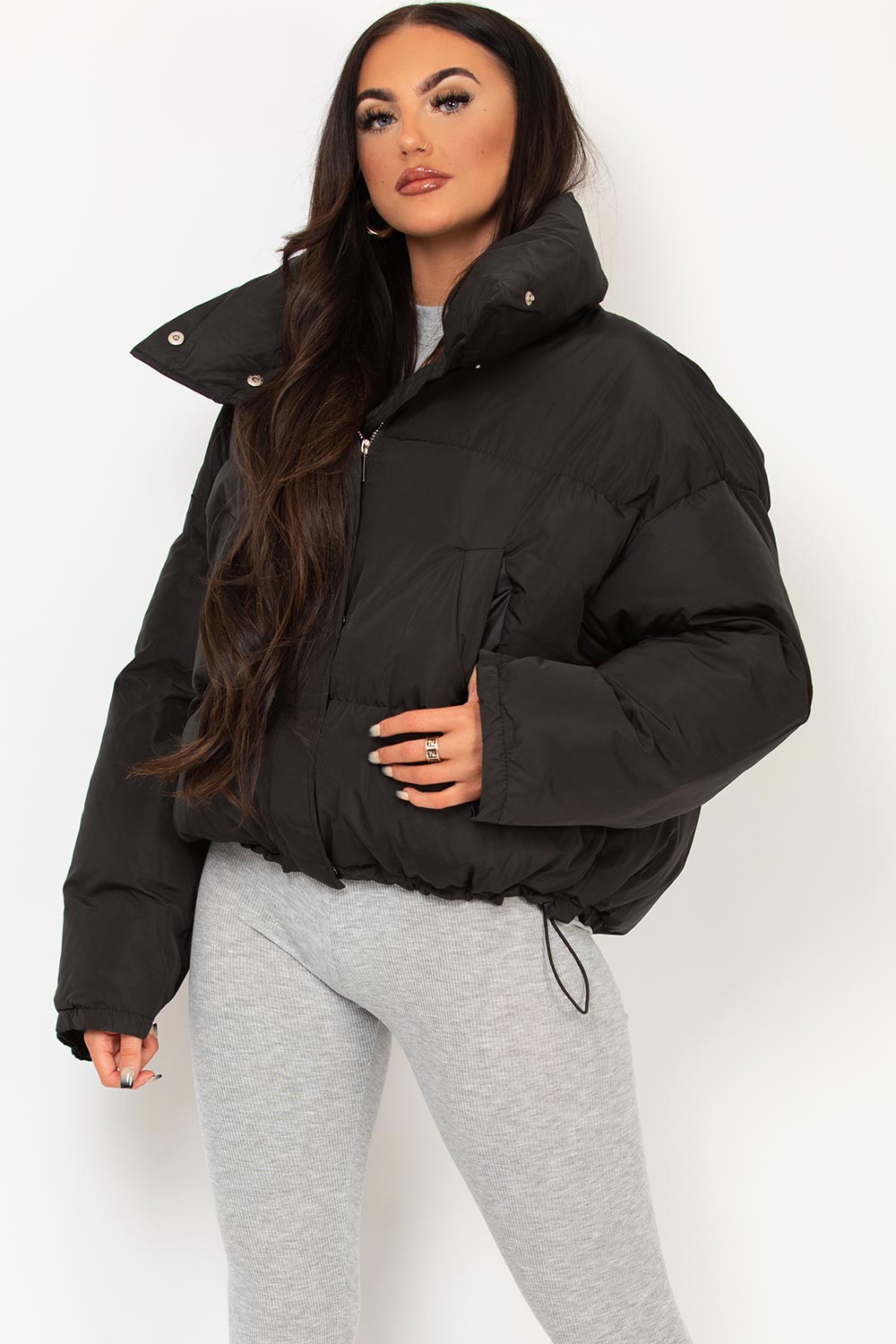 puffer jacket black