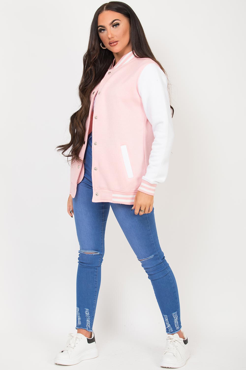 womens varsity bomber jacket