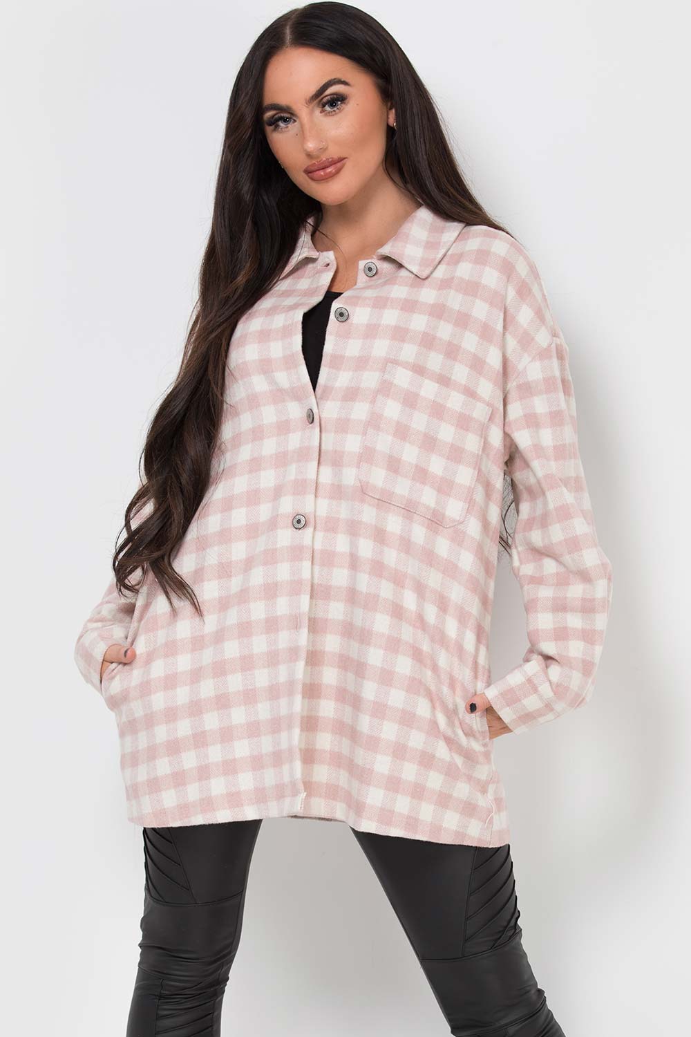 check shacket womens