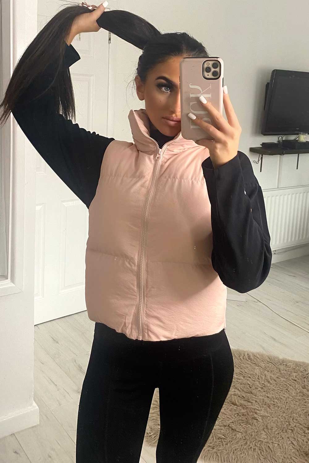 puffer padded gilet sleeveless jacket bodywarmer