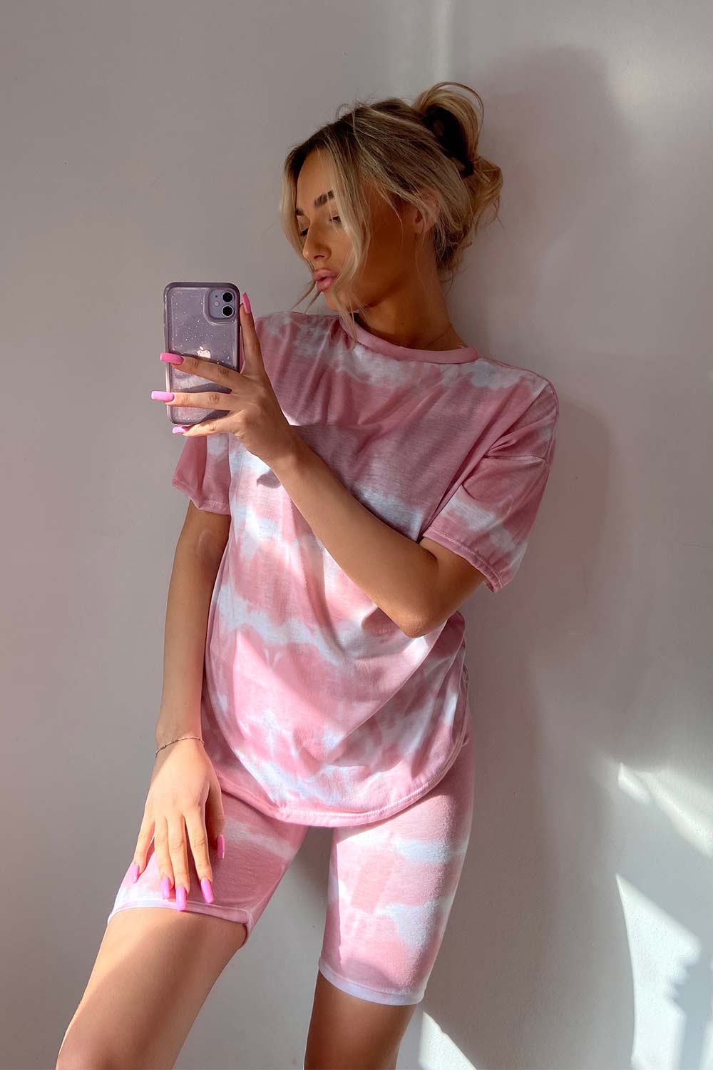 tie dye loungewear set for summer