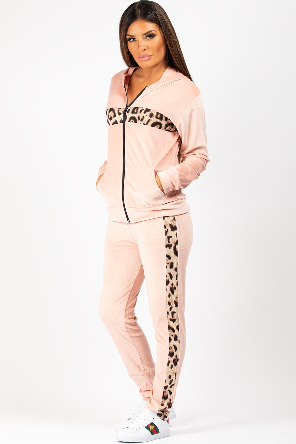 pink velvet loungewear two piece set