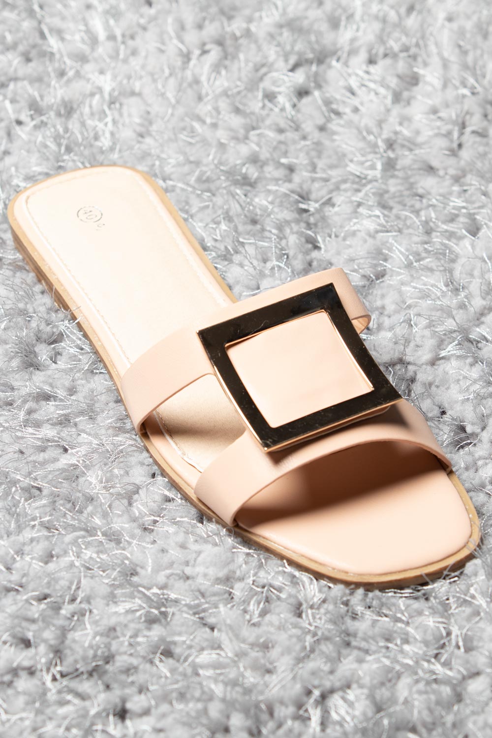 embellished flat sandals