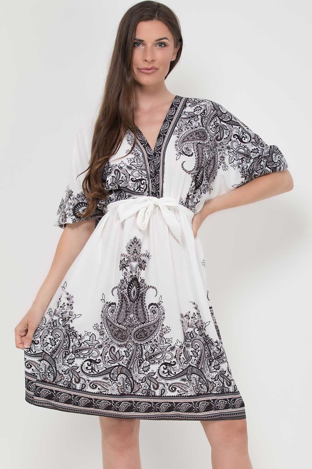 paisley print dress