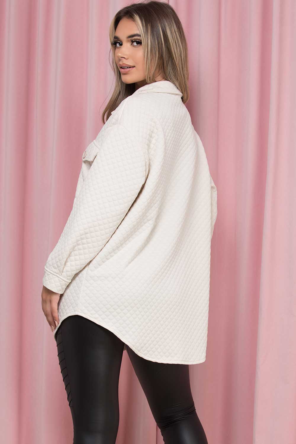 quilted shacket womens