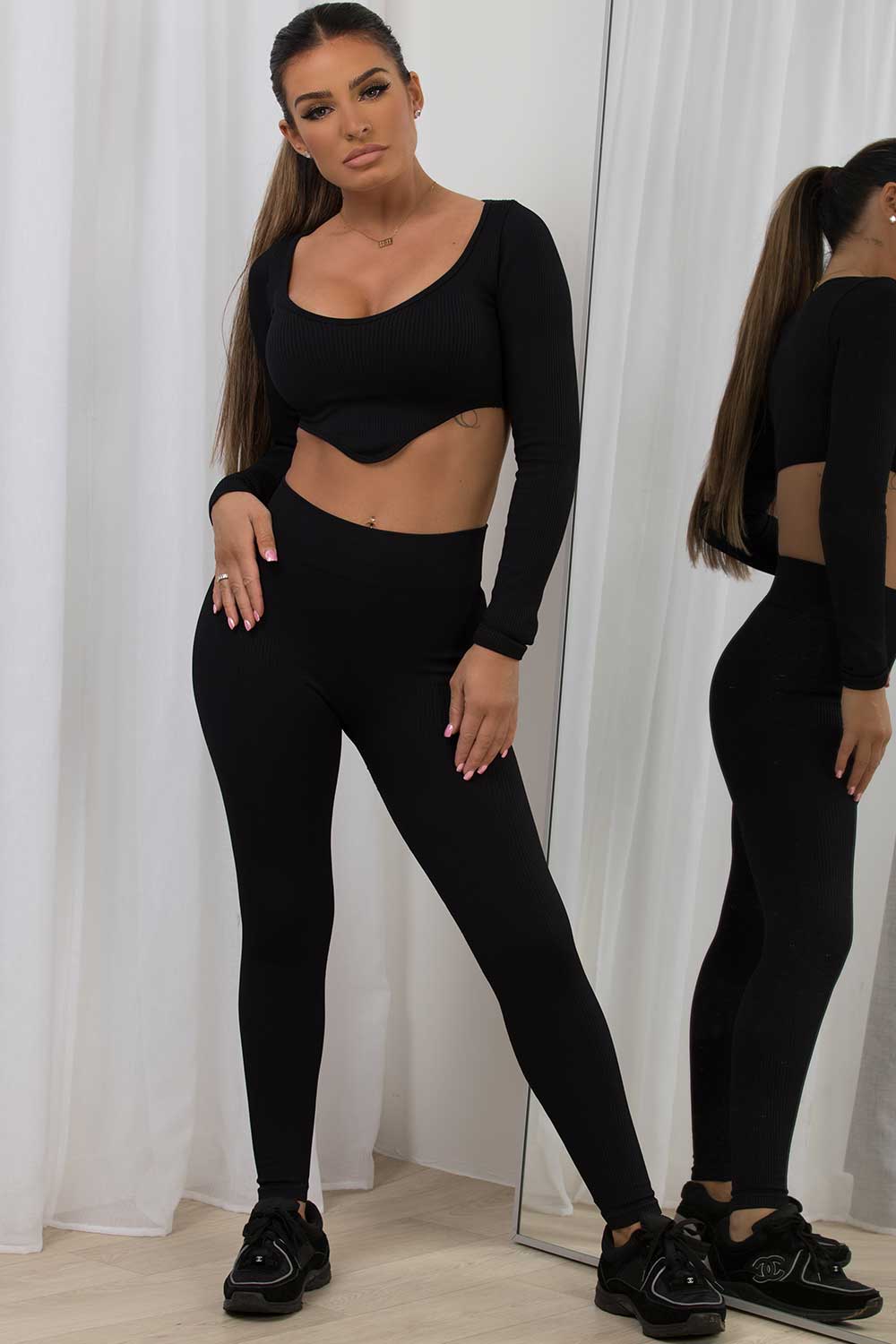 zara loungewear gym wear co ord set womens