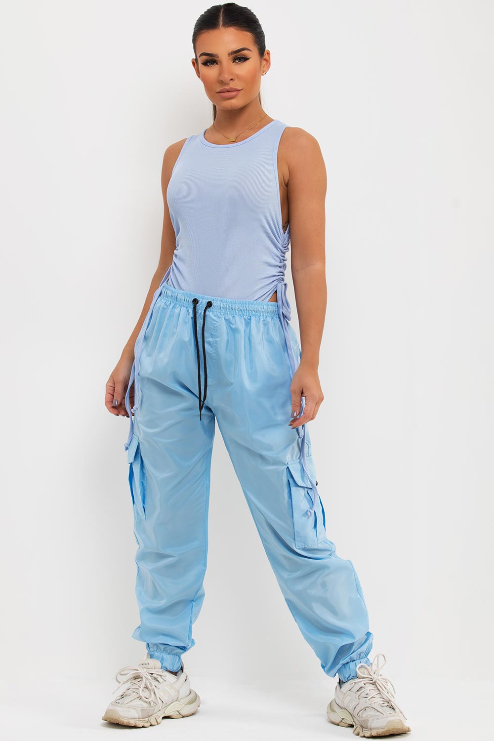 high leg ribbed bodysuit top