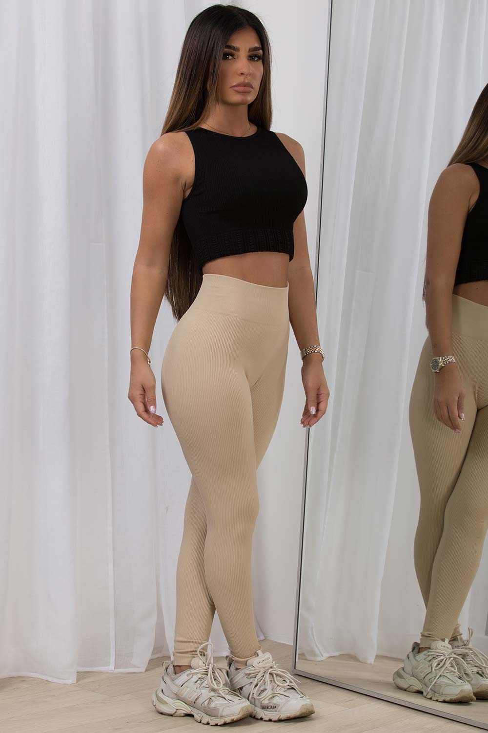 ribbed leggings gymshark active wear