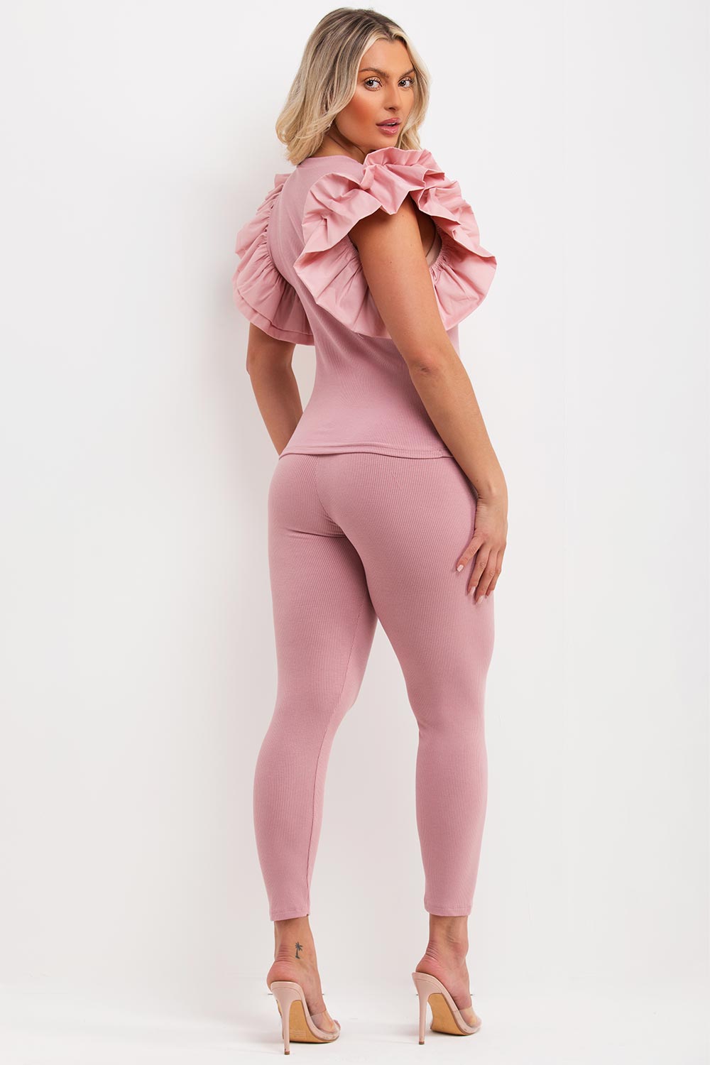 ruffle frill sleeve co ord uk