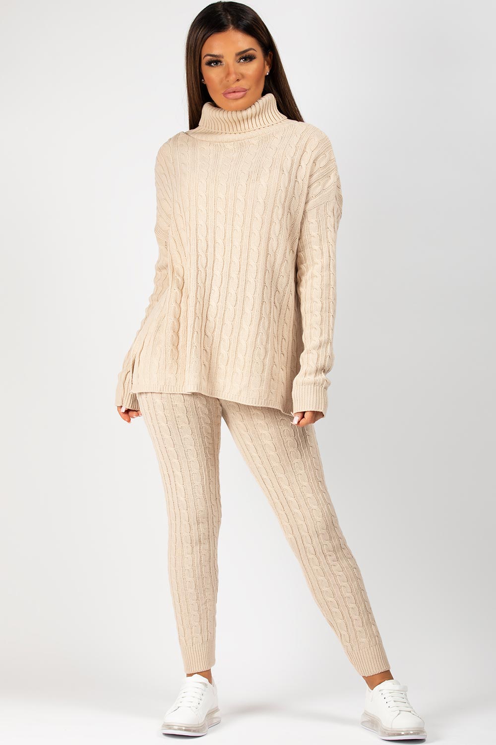 oversized knitted loungewear set
