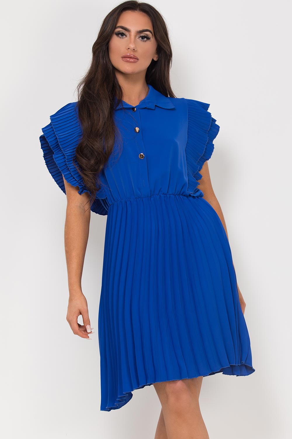 royal blue occasion dress