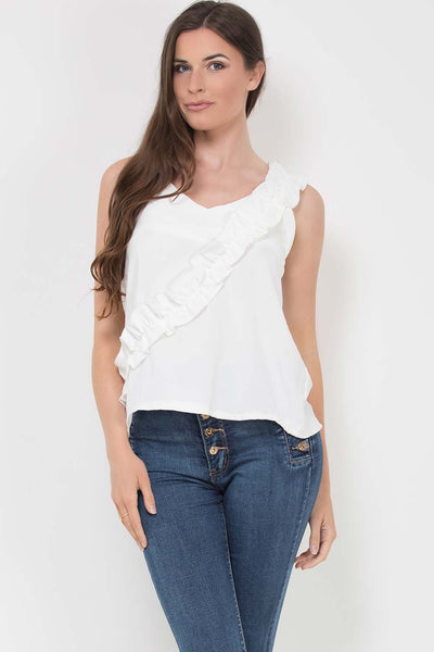 ruffle vest top