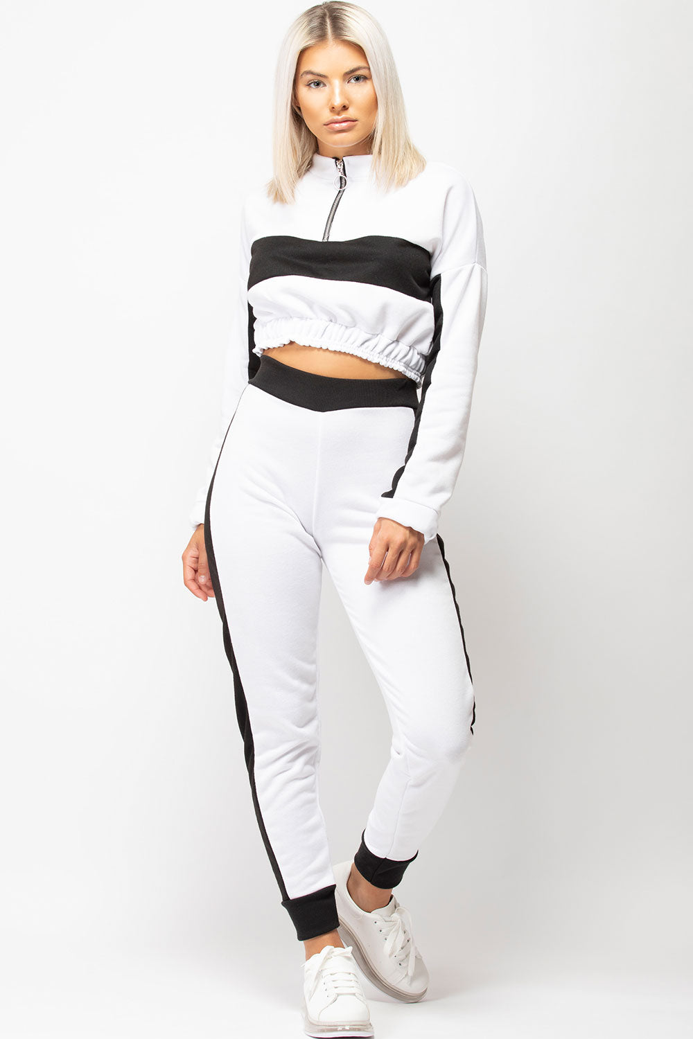 Colour Block Sweater & Joggers Lounge Set